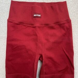 Bo+Tee Women's Red Athletic Shorts